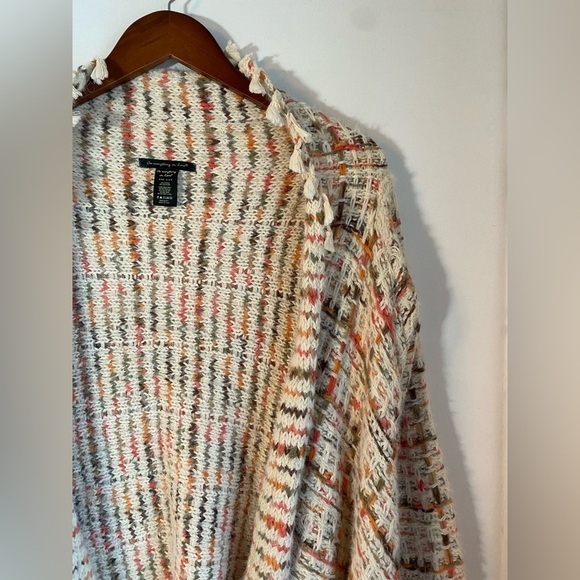 Anthropologie Do Everything in Love Open Cardigan Fringe Boho One Size Fall - Picture 5 of 8